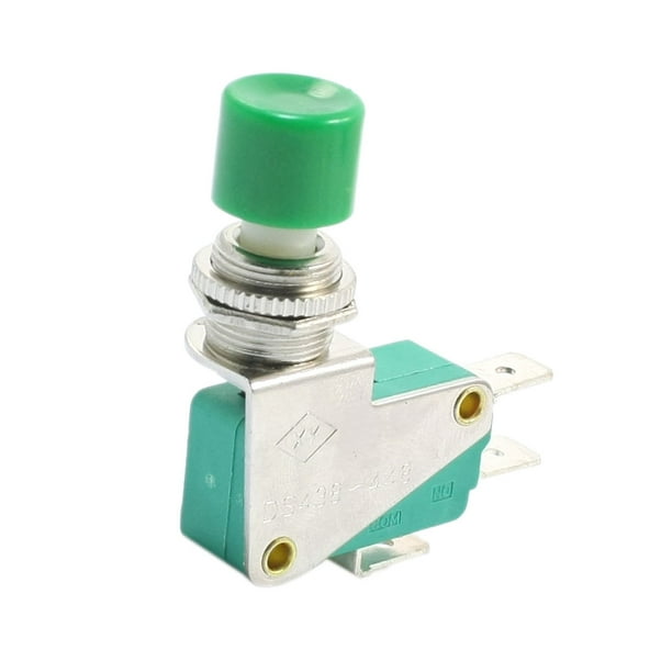12mm Panel Mount SPDT 3Pin Round Momentary Push Button Switch Green