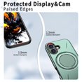 thumbnail image 5 of For iPhone 17 Ultra Slim Hybrid TPU+PC Protective Cover with Metal Rotation Holder , Compatible MagSafe, Military Grade Shockproof Phone Case Cover,Green,For iPhone 17, 5 of 7