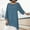 Blue, variant on CHUOU Women Plus Size Long Sleeve Irregular Hem Baggy Blouse Shirt Ladies Summer Tunic Tops