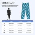 thumbnail image 6 of Kdxio Daisies Flowers Print Men's Sleep Pajama Pant Lounge Pants with Pockets, 6 of 8