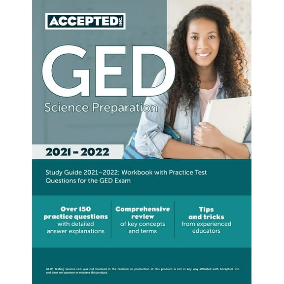 GED Science Preparation Study Guide 2021-2022: Workbook with Practice Test Questions for the GED Exam, (Paperback)
