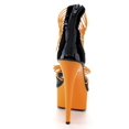 thumbnail image 6 of Ellie Shoes E-609-Adore 6 Neon Neon Womens Stiletto with Elastic Straps Blacklight sensitive Orange / 5, 6 of 6