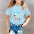 thumbnail image 2 of YOUYEDIAN 7 Year Old Girl Birthday T Shirts - Kids Toddler I was 6 Now I'm 7 67 Funny Cute Short Sleeve Crew Neck Tops (Light Blue, 8-9 Years), 2 of 5