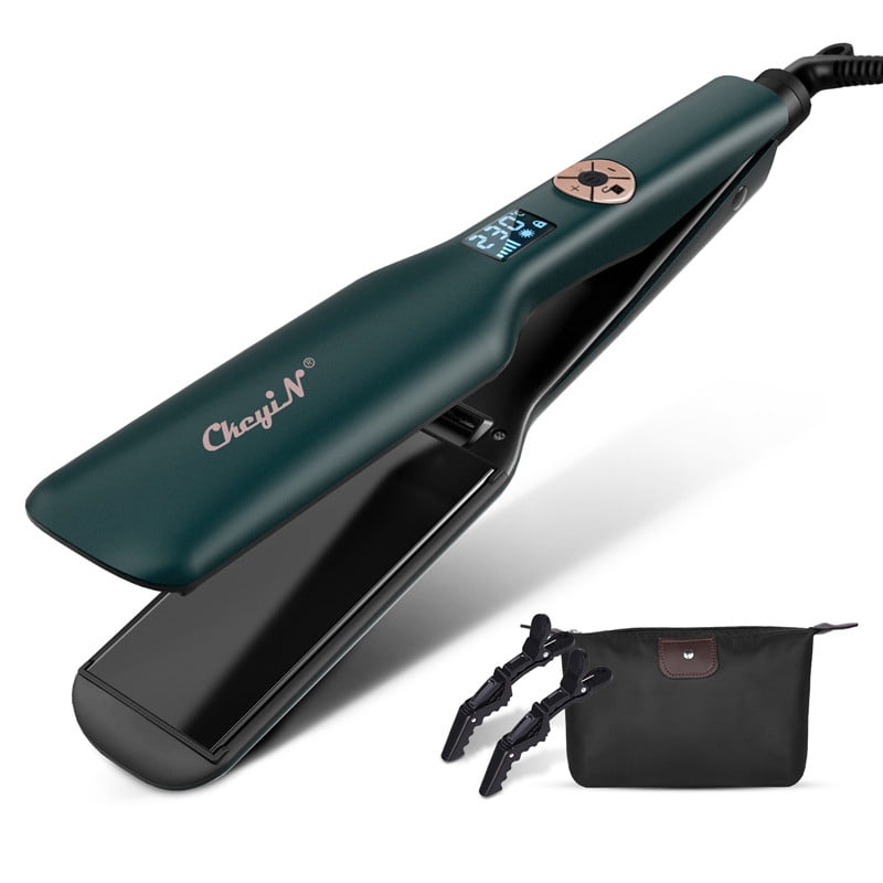 Ckeyin Hair Straightener Flat Iron 44mm Ceramic Wide Plates 12 Speed Temperature With Lcd Display And Auto Shut Off Function Other