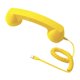 thumbnail image 1 of Auricular de teléfono retro, receptor de teléfono para teléfono móvil, todos los smartphones, reuniones amarillo, 1 of 9