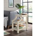 thumbnail image 2 of Martin Svensson Home Table d'Appoint avec Porte de Grange et Alimentation, Blanc Antique, 2 of 2