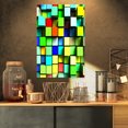 thumbnail image 1 of Colored 3D Cubes Wall Design - Contemporary Canvas Art Print, 1 of 3