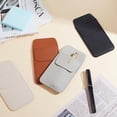 thumbnail image 5 of 4Pcs 4 Colors Imitation Leather Pen Sleeve Pouch Fountain Pen Protective Cover Multiple Pen Holder Rectangle Mixed Color 162x81~83x5mm 1pc/color, 5 of 6