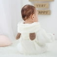 thumbnail image 6 of Newborn Baby Unisex Hooded Pramsuit Fleece Footed Jumpsuit Bear Snowsuit Winter Coat 0-12 Months, 6 of 10