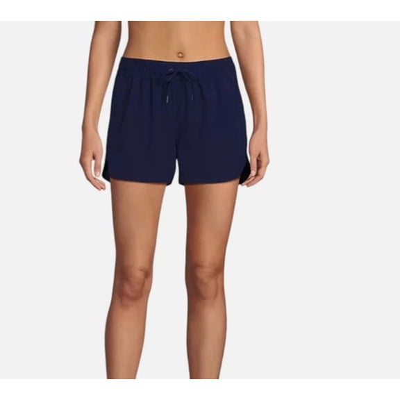 Lands' End Women's Swim Short, Black, Small