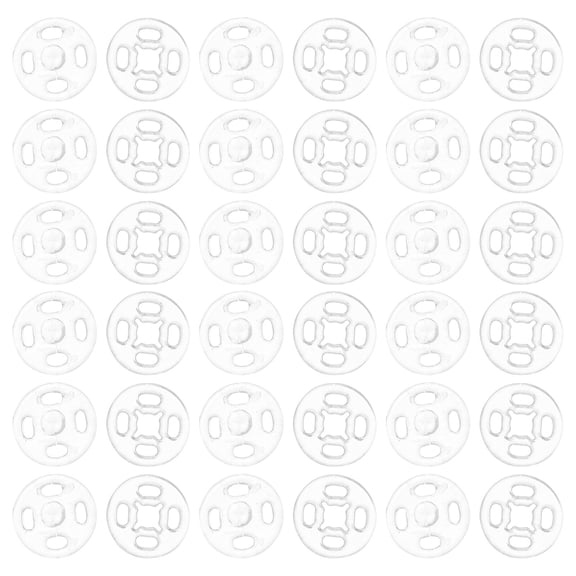 2 Bags Transparent Snap Button Clothes Safety Buckles DIY Clothing Buttons Stud Fastener Kit Clothes Buttons Baby