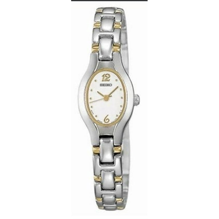 Seiko Women's SXGJ71 White Dial Gold Tone Quartz Watch - Walmart.com