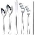 thumbnail image 1 of Silverware Set 20 + 4 Pieces, Stainless Steel Flatware Set, 1 of 7