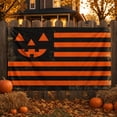 thumbnail image 4 of ShengapQ Halloween Decorative Flag, Pumpkin Flag, Outdoor Yard Decor, Spooky Seasonal Flag, Waterproof Polyester Flag with Grommets, Halloween Garden Decoration, 59×36in, 4 of 7