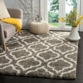 thumbnail image 4 of SAFAVIEH Hudson Louise Geometric Shag Runner Rug, Navy/Ivory, 2'3" x 8', 4 of 5