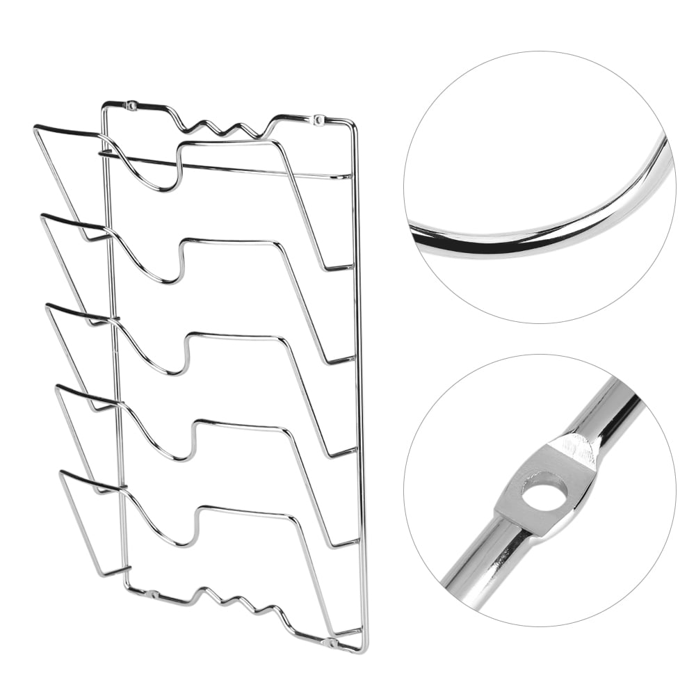 Octpeak Pan Lid Holder,Wall/Door Mounted Kitchen Storage Rack