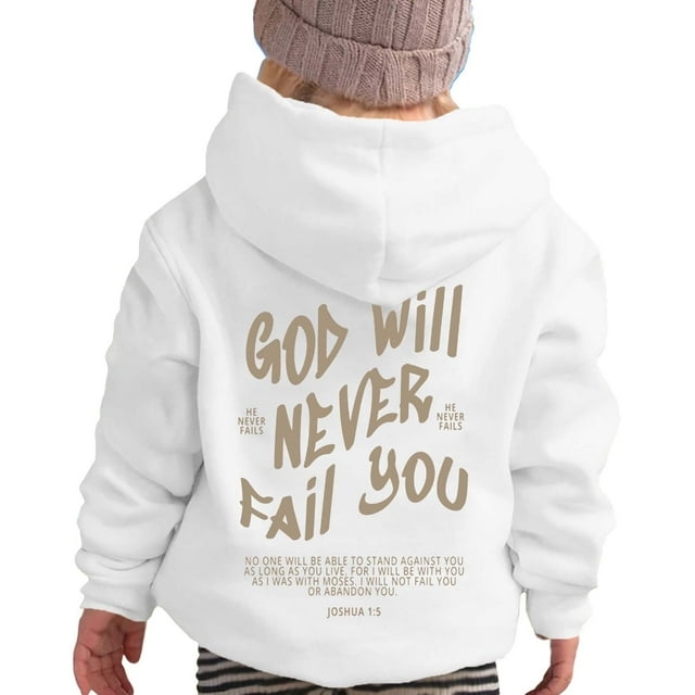 Chandail à Capuchon et Chandails en Molleton pour Filles pour l'Hiver Tenue Décontractée - Chandail à Col Rond Imprimé Lettre pour Enfants de 2 à 13 Ans - pour Activités Extérieures et Confort Quotidien