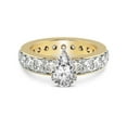 thumbnail image 3 of 4 Carat IGI Certified Pear Shape Lab Grown Diamond Engagement Ring | 14K Yellow Gold |Madeline Full Eternity Diamond Ring | FG-VS1-VS2 Quality Friendly Diamonds, 3 of 5