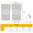 thumbnail image 2 of Graflsoa Self-Heating Dot Matrix Knee Support, Short Design, Black, Size L, Lightweight Nylon-Spandex Blend, 2 of 6