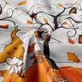 thumbnail image 3 of Fall Shower Curtain, Funny Gnomes Shower Curtain Sets for Thanksgiving Day Bathroom Bathtubs Decor Washable Plaid Pumpkin Bathroom Shower Curtain with Floral Autumn Accents, 3 of 3