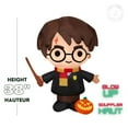 thumbnail image 2 of Harry Potter gonflable d'Halloween avec citrouille-lanterne et baguette, 2 of 5