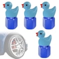 thumbnail image 2 of 4 Pack Cute Duck Glow in The Dark Tire Valve Caps Auto Tire Valve Stem Caps Decorative Tire Valve Caps for Cars Motorcycles and Bicycles (Blue), 2 of 11