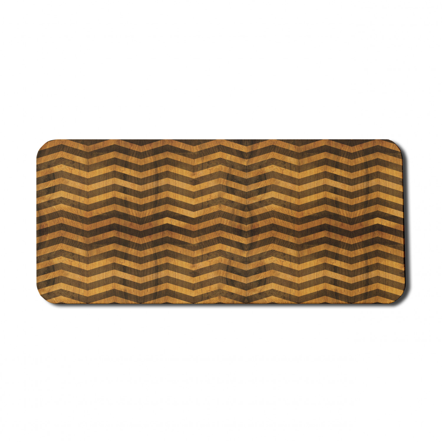 Chevron Computer Mouse Pad, Zigzag Chevron V-Shaped Motif Medieval ...