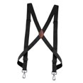 thumbnail image 5 of Men Women Suspender Heavy Duty Swivel Hooks Elastic X Type Unisex for Belt Loops Black, 5 of 7