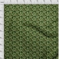 thumbnail image 4 of oneOone Georgette Viscose Forest Green Fabric Geometric Sewing Material Print Fabric By The Yard 42 Inch Wide, 4 of 4