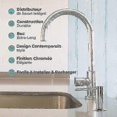 thumbnail image 2 of 2025, Mizzo Govaro Style Soap Dispenser Featuring 360-Degree Swivel Spout - Ideal Refillable Liquid Soap Dispenser for Kitchen Sink - Chrome), 2 of 4
