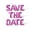 Pink, variant on Letter Balloons - SAVE THE DATE 16" Inch Alphabet Letters Foil Mylar Balloon Bachelorette Party or Bridal Shower Banner (Green)