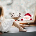 thumbnail image 2 of Walplus  Peeking Santa & Rudolph Christmas Window Clings Window Decoration Double Sided Reusable Removable Electrostatics PVC, 2 of 5