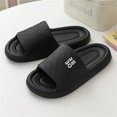 thumbnail image 3 of Summer Sandals for Women,Womens Slip On Shoes,Women's Sandals,Flat Sandals for Women,Cute Sandals for Women,Non- Bathroom Sandals Indoor Men's And Women's Slippers,Black,10.5, 3 of 7