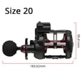 thumbnail image 1 of Trolling Fishing Coil Round Baitcasting Reel Graphite Body Large Line Capacity 3+1 BBS Drum Reels ,Rigid Aluminum Skeletal Frame, 1 of 7