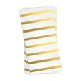 thumbnail image 2 of Smarty White with Gold Stripes Paper Dinner Napkins 600ct, 2 of 2