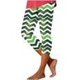 thumbnail image 3 of TaTaai St. Patrick's Day Random Print Women High Waist Capri Yoga Pants Skinny Fit Stretchy Fabric Machine Washable No Fading Versatile Holiday Casual Daily Sports Leggings Gift, 3 of 5