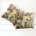 thumbnail image 2 of Ambesonne Paisley Throw Pillow Cover 2 Pack, Eastern Batik Style, 18", Multicolor, 2 of 6