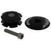 FSA Aluminum/Steel Steerer Tube Headset Star Nut & Aluminum Top Cap w/Bolt/Black