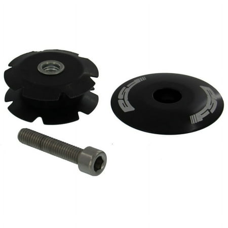 FSA Aluminum/Steel Steerer Tube Headset Star Nut & Aluminum Top Cap w/Bolt/Black