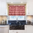 thumbnail image 6 of Plaid Background Bow Tier Curtains Tier Kitchen Living Room Bedroom Balcony 2 Panels 27x24 Inch, 6 of 9