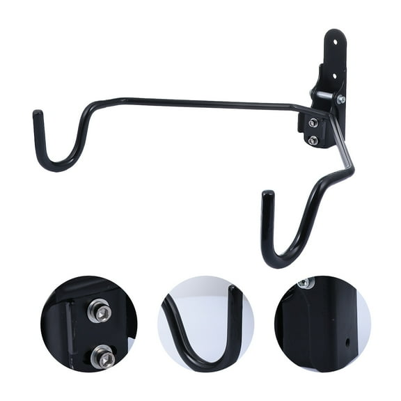 OUNONA Bike Hanger Vertical Swivel Mount Hook Child Black