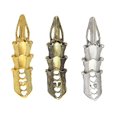 thumbnail image 2 of ZIMEVintage Hip Hop Punk Metal Nana Rings Minimalist Hollow Out Heart Shape Ring for Men Unisex Fashion Cosplay Finger Jewelry Cool, 2 of 5