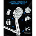 thumbnail image 2 of Hodvit Handheld Showerhead w/ Magnetic Docking Brackets,High Pressure 10 Spray Modes Shower Head,New, 2 of 5