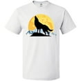 thumbnail image 3 of Inktastic Wolf Wilderness Mountains Moon T-Shirt, 3 of 5