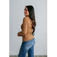 thumbnail image 3 of Amy Ribbed Top - Light Camel, 3 of 5