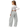 thumbnail image 2 of Tiijoy Girls Wide Leg Sweatpants Casual Sports Pants with Drawstring, Size 5-15, 2 of 5
