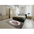 thumbnail image 4 of Ahgly Company Indoor Rectangle Contemporary Rosy Purple Abstract Area Rugs, 5' x 7', 4 of 6