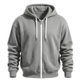 thumbnail image 2 of Juslio Sweatshirts for Men Pullover Long Sleeve Zip Pockets Hoodies Drawstring Hooded Sweatshirts Yellow 2XL, 2 of 6