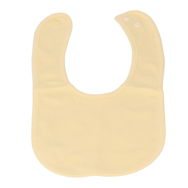 Paño De Goteo Para Bebé, Color Puro, Fácil De Usar, Babero De Algodón Suave De Absorción De Agua De Doble Capa Con Cierre A Presión Para Alimentación Infantil ANGGREK No