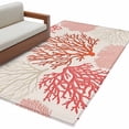 thumbnail image 2 of Rectangle Area Rug 4x6ft,Classic Ocean Pink Coral Washable Carpet Non-Slip Runner Accent Rugs Indoor Floor Mat for Bedroom Living Room Decor,Abstract Marine Life Scenery, 2 of 9
